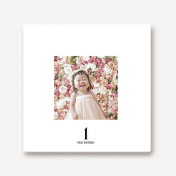 ［全26ページ］1歳記念フォトブック♡ 1st Photo Book（表紙写真入り） | おしゃれ・日本製 1枚目の画像