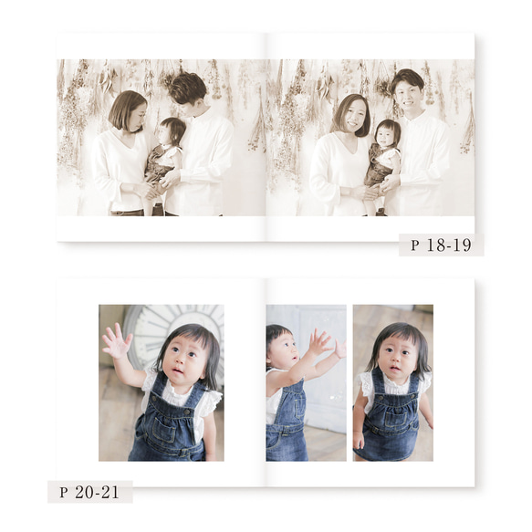 ［全26ページ］1歳記念フォトブック♡ 1st Photo Book（表紙写真入り） | おしゃれ・日本製 7枚目の画像