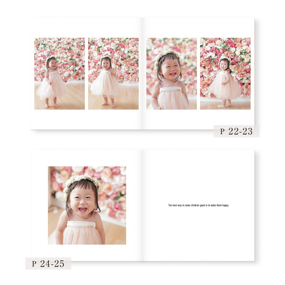 ［全26ページ］1歳記念フォトブック♡ 1st Photo Book（表紙文字のみ） | おしゃれ・日本製 8枚目の画像