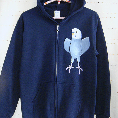 パーカー｜激おこセキセイ　セキセイインコ 黒パーカー  フード 冬服　かわいい おしゃれ パーカー｜激おこセキセイ セキセイインコ 黒パーカー フード 冬