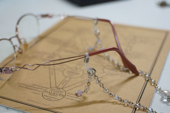 【白魔術師のロザリオ・ケテル 至高 [S/N.1]】☆一点物☆生命の樹モチーフロングネックレス・レインボーオーラ水晶 12枚目の画像