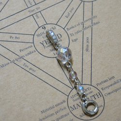 【白魔術師のロザリオ・ケテル 至高 [S/N.1]】☆一点物☆生命の樹モチーフロングネックレス・レインボーオーラ水晶 10枚目の画像