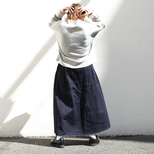 vent blanc ヘリンボンストレッチタックスカート vent blanc ヘリンボンストレッチタックスカート