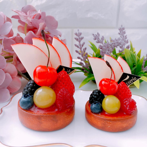 7種のフルーツケーキ プチサイズ タルトメモスタンド ☆オブジェ