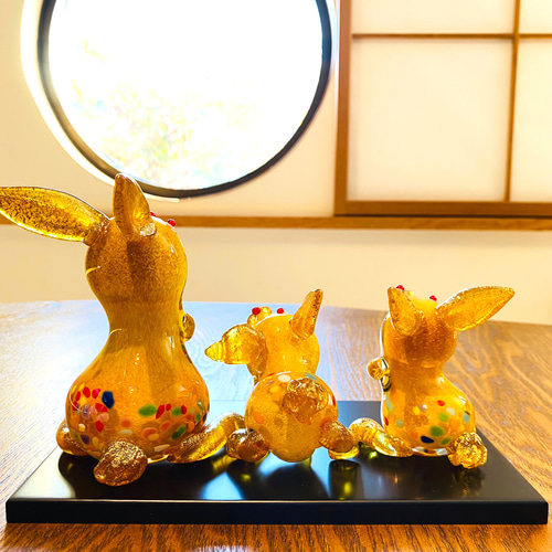 Creema限定》❣️新作❣️2023年干支・親子うさぎ3点セット 