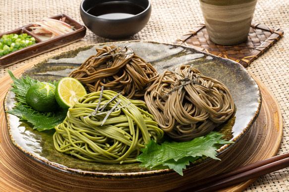 母の日 宇治抹茶・ほうじ茶・和紅茶そば 6食分 つゆ付 茶蕎麦 抹茶そば ギフト きよ泉 お取り寄せ 人気 プレゼント 14枚目の画像