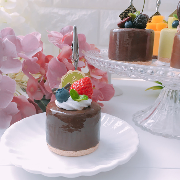 Lucky Cream Chocolate フェイクスイーツデコ メモスタンド