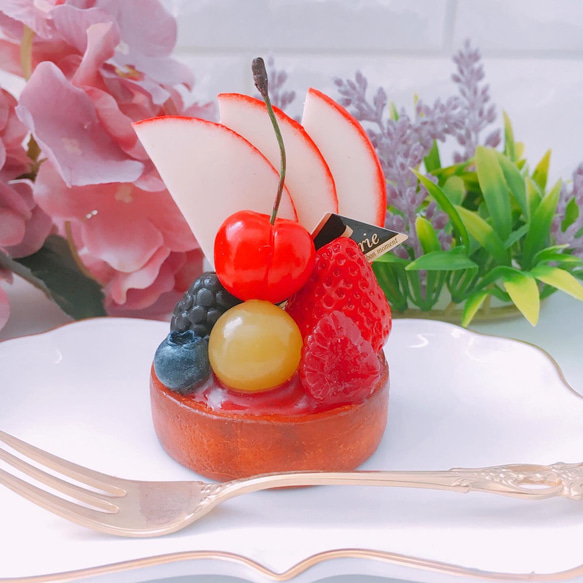 クリスマス フルーツフォークプレゼント♡ガラス煌めく冬のモチーフ