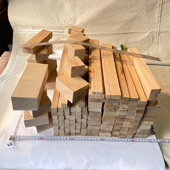 樫 乾燥材 端材 平 角 ブロック20kg(E2101)杭 DIY木工 彫刻 大工道具