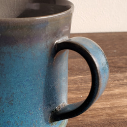 マグカップ　青いカップ　コーヒーカップ　贈り物　 3枚目の画像