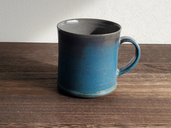 マグカップ　青いカップ　コーヒーカップ　贈り物　 2枚目の画像