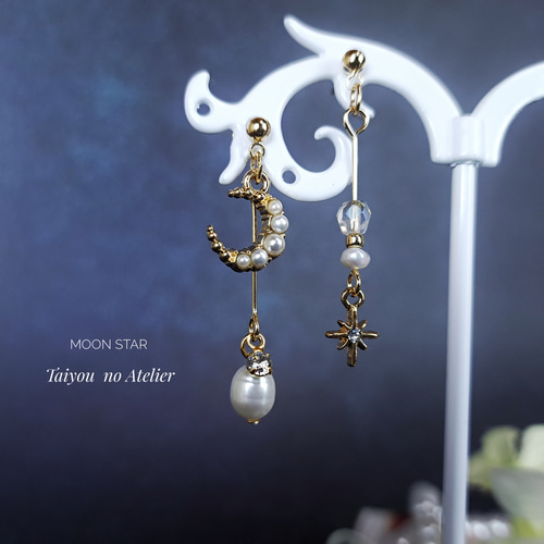 淡水パール〉月夜の雫/ピアス・イヤリング ピアス（スタッド・一粒 