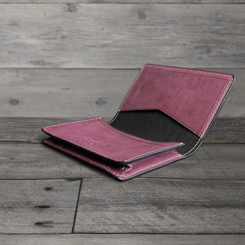 [名入可]名刺入れ通しマチ --- 国産牛革ロロマ　[プルーニャ]