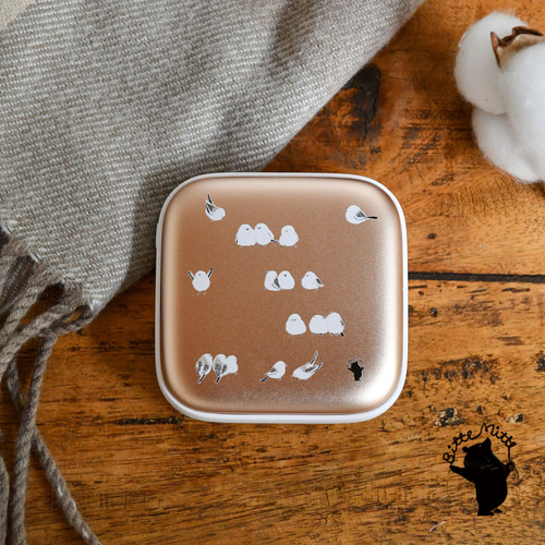 カイロ 充電式 モバイルバッテリー iPhone Android シマエナガ