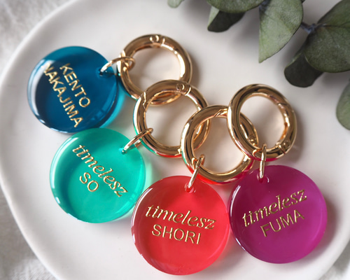 全12色【誕生色クリアチャーム】 レジン バースデーカラー 名入れ