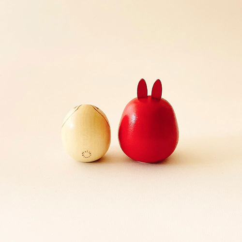 福うさぎダルマと豆セット 干支 ダルマ 置物 うさぎ かわいい 正月飾り