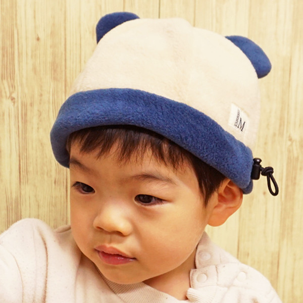 麦わら風 ひらひら帽子 コットン キッズ ベビー ハンドメイド オーダー  