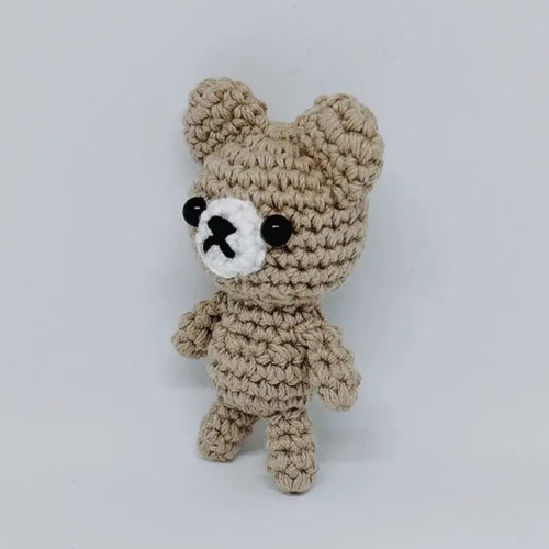 あみぐるみ ワンピースのくま くまさんあみぐるみ あみぐるみ みちょⳮ 通販 15057329｜Creema