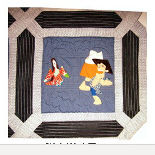 ☆パッチワークキルト：民話ものがたり：タペストリーPatchwork Quilt