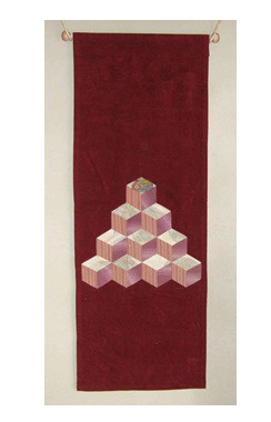 ☆パッチワークキルト：パンドラの箱の鏡台掛けPatchwork Quilt  