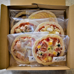 再販♪【ギフト】贈り物やプチギフトに♪パリサク食感のローマピザ！冷凍クリスピーピザ　ミニサイズ6枚入りギフト 2枚目の画像