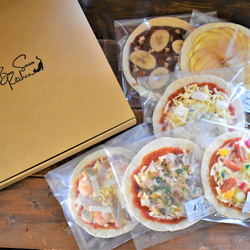 再販♪【ギフト】贈り物やプチギフトに♪パリサク食感のローマピザ！冷凍クリスピーピザ　ミニサイズ6枚入りギフト 1枚目の画像
