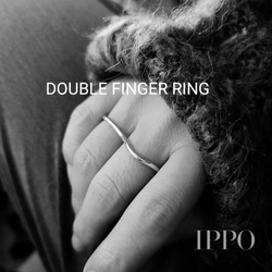 DOUBLE FINGER RING（ダブルフィンガーリング）silver950　 1枚目の画像