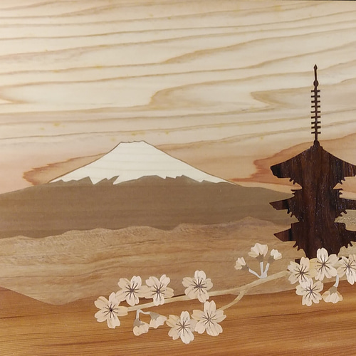 朝倉山浅間公園からの富士山 彫刻 工房ネモト 通販 15057888｜Creema