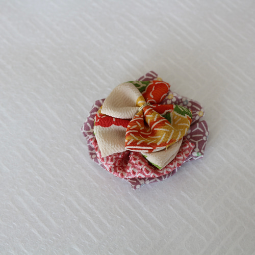 着物で作った髪飾り サイズM ヘッドドレス（アクセサリー
