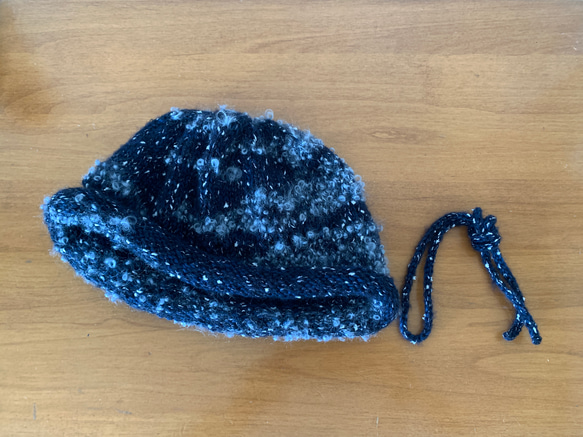 冬支度ハンドメイド2022  厚手くるくるニット帽(7222) 4枚目の画像