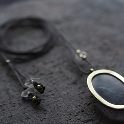 fluorite brass necklace (ryuro) 12枚目の画像