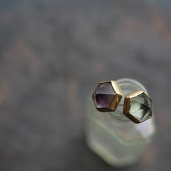 fluorite brass pierce (kangetsu) 1枚目の画像