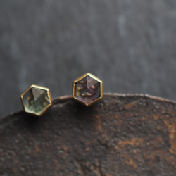 fluorite brass pierce (kangetsu) 2枚目の画像