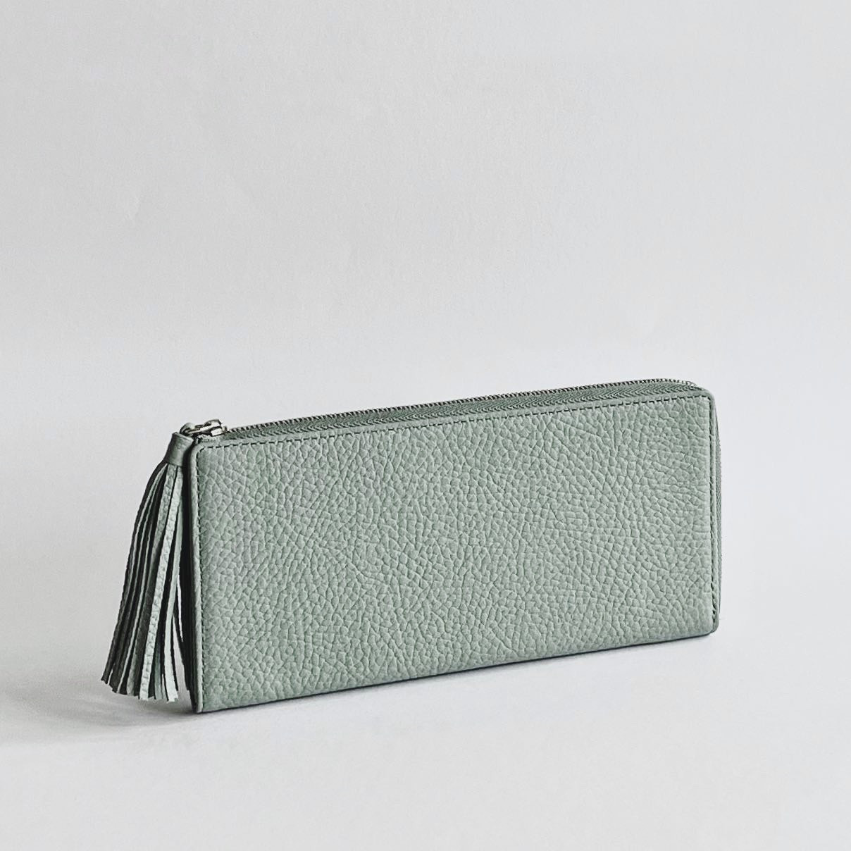 エルファスナーロングパース／スレートグリーン