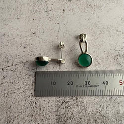 simple silver jewelry - p-グリーンメノウ1 6枚目の画像