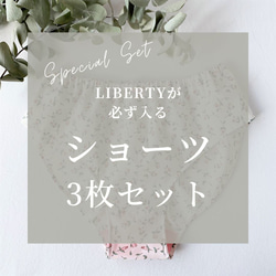 【年末限定！】LIBERTY（リバティ）が必ず1枚入る♡　お得なショーツ3枚セット 1枚目の画像