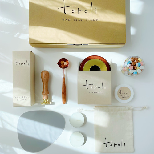 toroli】 シーリングスタンプセット おうちに届いたらすぐに楽しめる