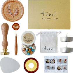 toroli】 シーリングスタンプセット おうちに届いたらすぐに楽しめる