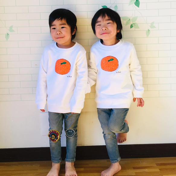 親子組2件組☆彡蜜柑運動衫☆超值套裝優惠☆ 第8張的照片