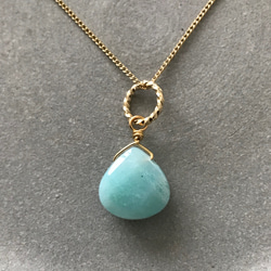 地金＊18金【ティアドロップネックレス】イエローゴールド K18