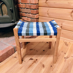 ミナペルホネン タンバリン dop ブルー スツール ハンドメイド 椅子