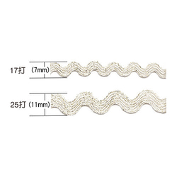 ラメ入リックラックリボンBEL-514(1m)カラー・サイズを選択頂けます 4枚目の画像