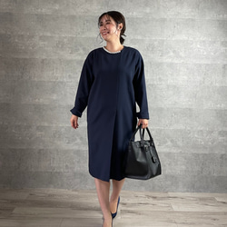 上品パールが華やか♪大人の高見えすっきりワンピース 【L】フォーマル 卒業式 入学式 KMC-510 172483 9枚目の画像