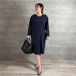 上品パールが華やか♪大人の高見えすっきりワンピース 【L】フォーマル 卒業式 入学式 KMC-510 172483 3枚目の画像