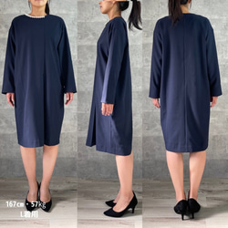 上品パールが華やか♪大人の高見えすっきりワンピース 【L】フォーマル 卒業式 入学式 KMC-510 172483 12枚目の画像