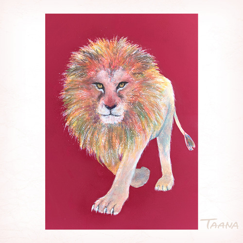 原画「ライオン」 絵画 TAANA 通販 15059682｜Creema(クリーマ)