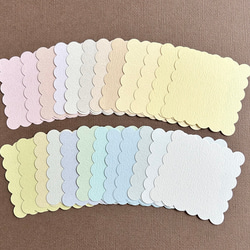 クラフトパンチのカード24枚(5.7cm)〜くすみカラーランダム コメント