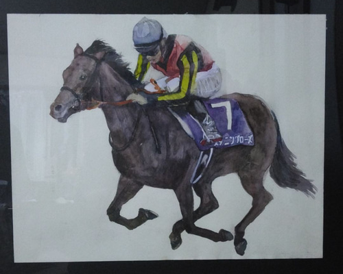 新品 馬騎手の絵画 新品 馬騎手の絵画（ナイツ土屋伸之 | #東京競馬場 #90周年 #馬