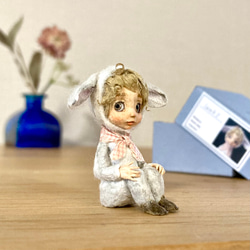 子羊ちゃん⒉（lamb 2）　和紙人形 6枚目の画像
