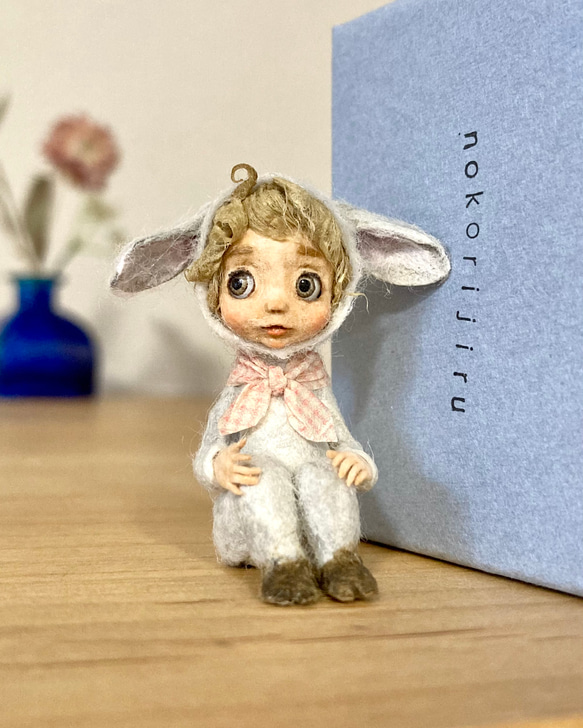 子羊ちゃん⒉（lamb 2）　和紙人形 7枚目の画像
